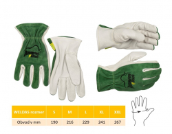 Pracovné rukavice WELDAS pre vodičov bizónie / L